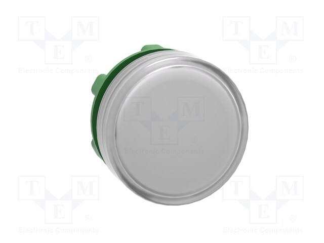 Indicator Lens, White, Round, 22 mm, Pilot Light Head