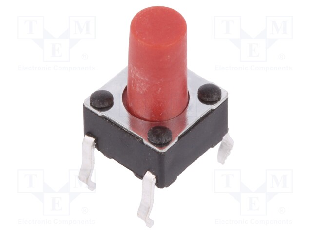 Microswitch TACT; SPST-NO; Pos: 2; 0.05A/12VDC; THT; none; 2.6N