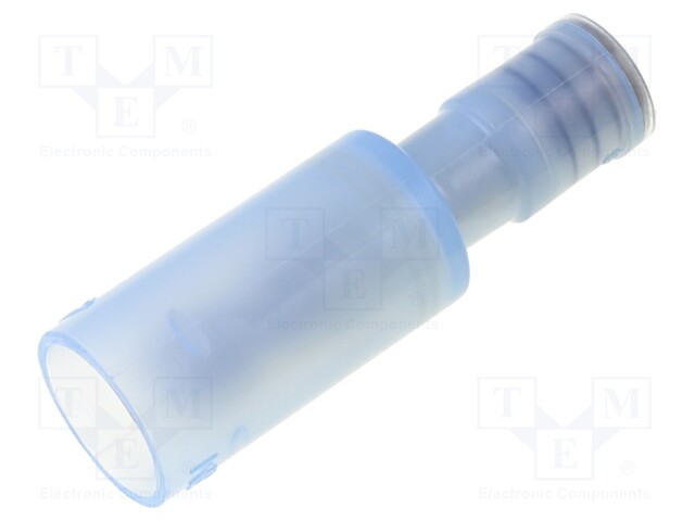 Terminal: round; male; Ø: 4mm; 2mm2; crimped; for cable; blue; 20A