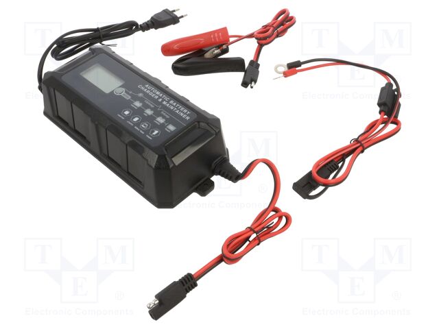 Charger: for rechargeable batteries; AGM,Li-FePO4; 10A