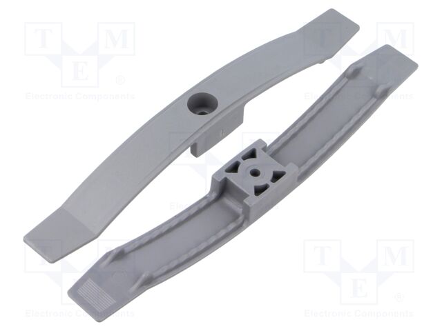 Screw mounted clamp; polyamide 6.6; grey; W: 20mm; L: 168mm; 10pcs.