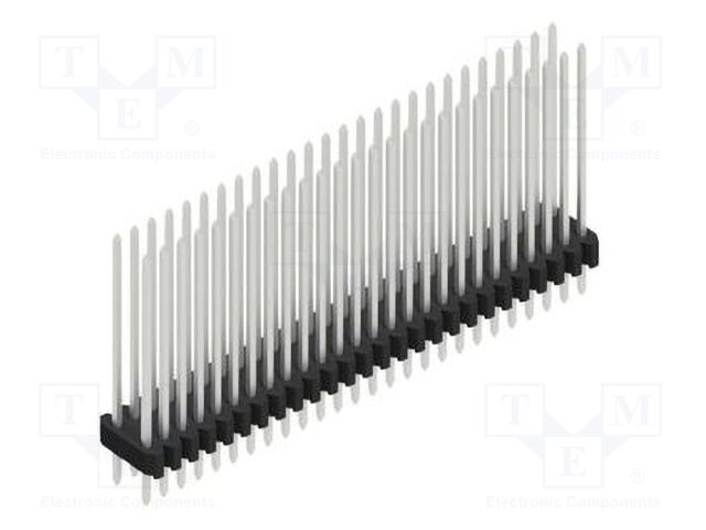 Connector: pin strips; pin header; male; PIN: 52; 1.27mm; THT; 2x26