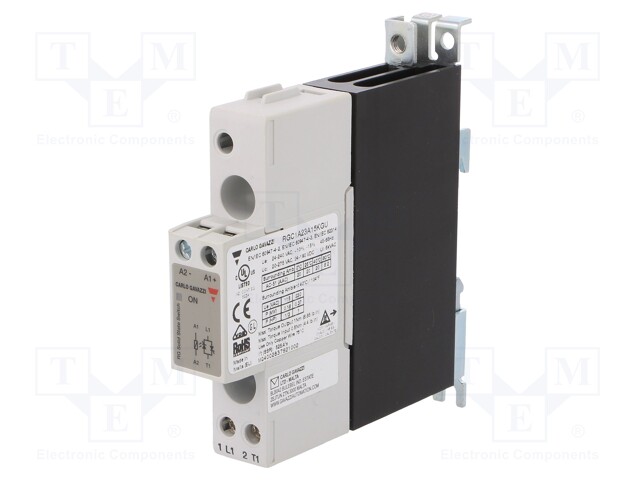 Relay: solid state; Ucntrl: 20÷275VAC; 20A; 24÷240VAC; DIN,panel
