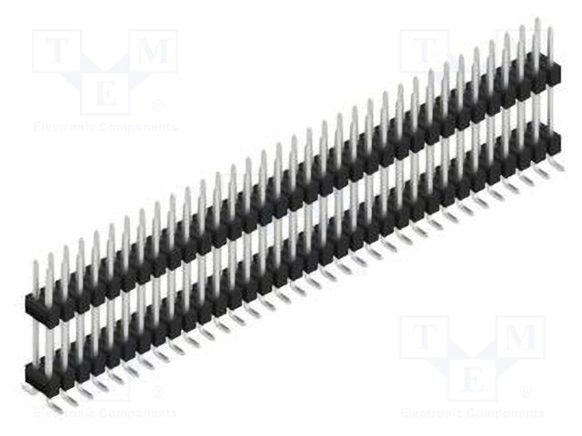 Connector: pin strips; pin header; male; PIN: 68; 2.54mm; SMT; 2x34