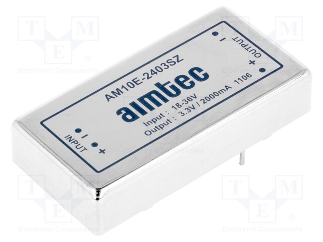 Converter: DC/DC; 10W; Uin: 18÷36V; 3.3VDC; Iout: 2A; DIP24; 30g