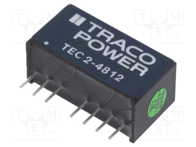 Converter: DC/DC; 2W; Uin: 36÷75V; 12VDC; Iout: 167mA; SIP8; 4.5g