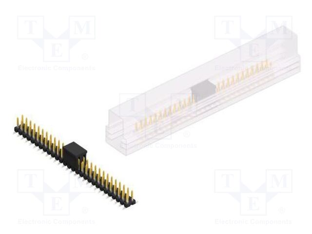 Connector: pin strips; pin header; male; PIN: 56; 2.54mm; SMT; 2x28