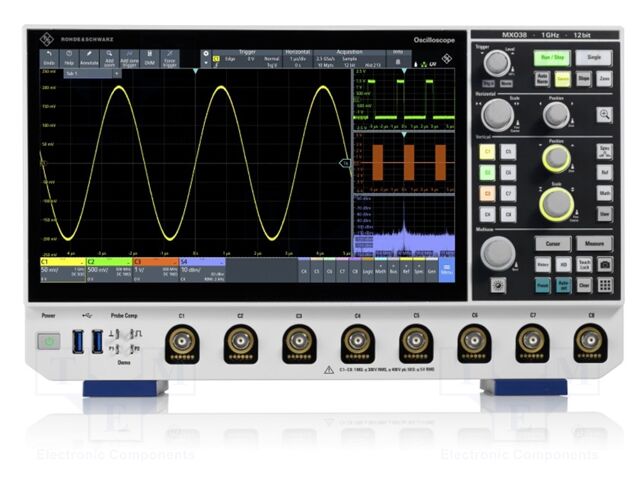 Oscilloscope: digital; Ch: 8; 100MHz; 2,5Gsps,5Gsps interleaved