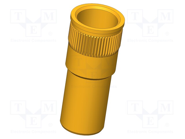 Test probe socket; Contact plating: gold-plated; screw-in; 16mm