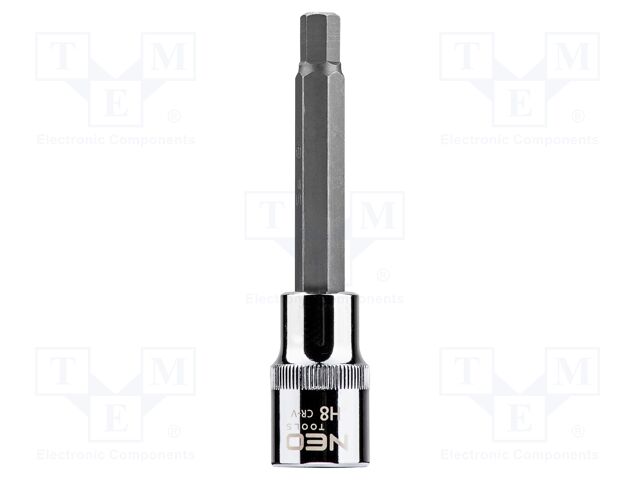 Socket; hex key,socket spanner; HEX 8mm; 1/2"