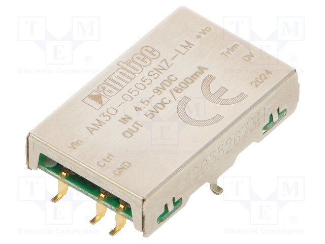 Converter: DC/DC; 3W; Uin: 4.5÷9V; 5VDC; Iout: 600mA; SMD; 3.5g