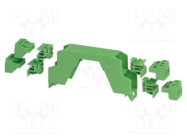 Upper housing; green; ME 17,5; X: 17.6mm; Y: 99mm; Z: 45.85mm