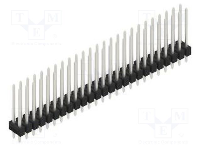 Connector: pin strips; pin header; male; PIN: 50; 2.54mm; THT; 2x25