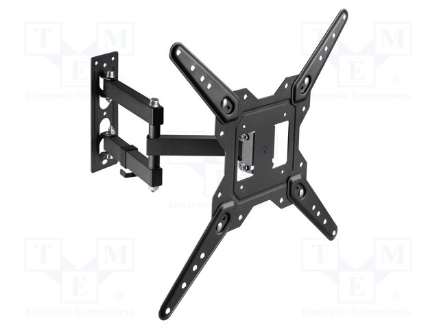 Holder; 30kg; 23÷55"; black; Arm len: 382mm; plastic,steel