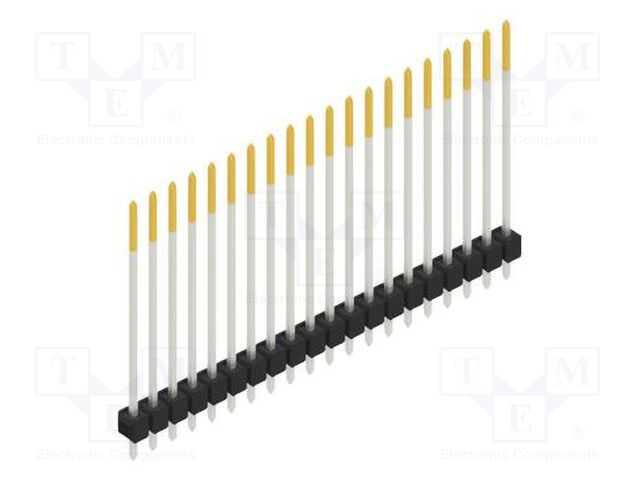 Connector: pin strips; pin header; male; PIN: 20; 2.54mm; THT; 1x20