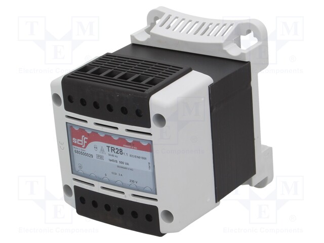 Transformer: safety; 500VA; 230VAC; 230V; IP20; Mounting: DIN