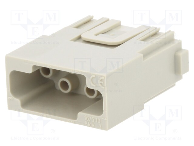 Connector: HDC; module; male; MIXO; PIN: 6; w/o contacts; 16A