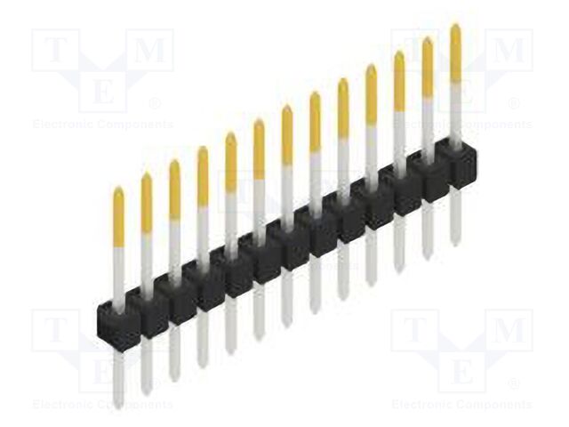 Connector: pin strips; pin header; male; PIN: 13; 2.54mm; THT; 1x13