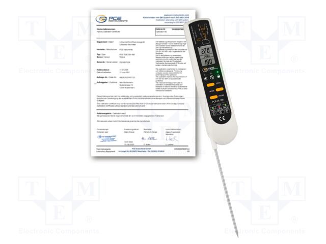 Meter: temperature; LCD 1,2"; -55÷330°C; Temp.(IR): -33÷220°C
