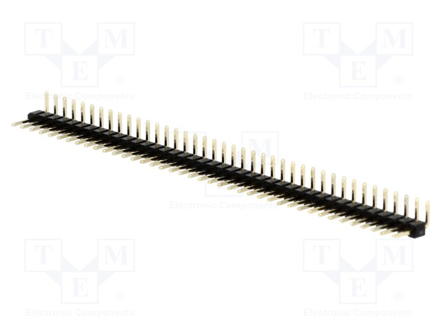 Pin header; pin strips; male; PIN: 40; angled 90°; 2mm; THT; 1x40
