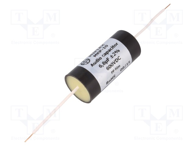 Capacitor: polypropylene; 6.8uF; 600VDC; ±2%; Ø30x65mm; -25÷85°C