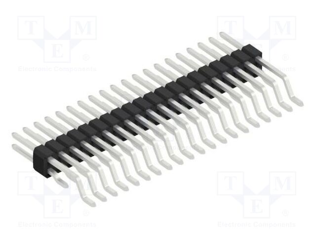 Connector: pin strips; pin header; male; PIN: 40; 1.27mm; SMT; 2x20
