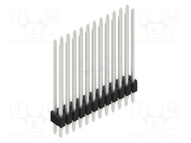 Connector: pin strips; pin header; male; PIN: 24; 1.27mm; THT; 2x12