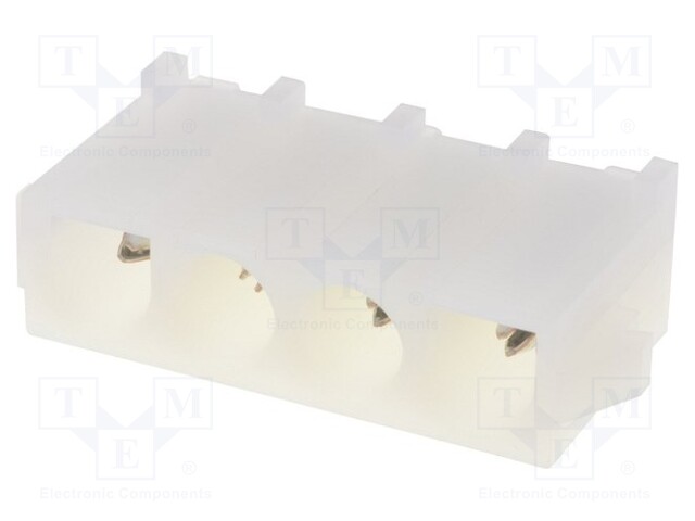 Socket; wire-board; male; Universal MATE-N-LOK; 6.35mm; PIN: 4