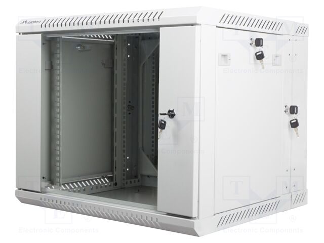 Enclosure: rack cabinet; Standard: 19"; 9U; grey; Z: 600mm; X: 600mm