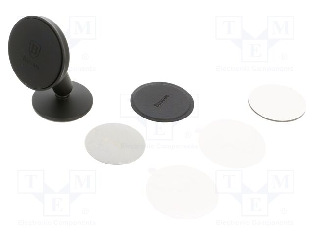 Car holder; black; for dashboard; snapped-in