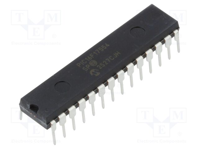IC: PIC microcontroller; 7kB; 32MHz; 1.8÷5.5VDC; THT; SPDIP28; tube