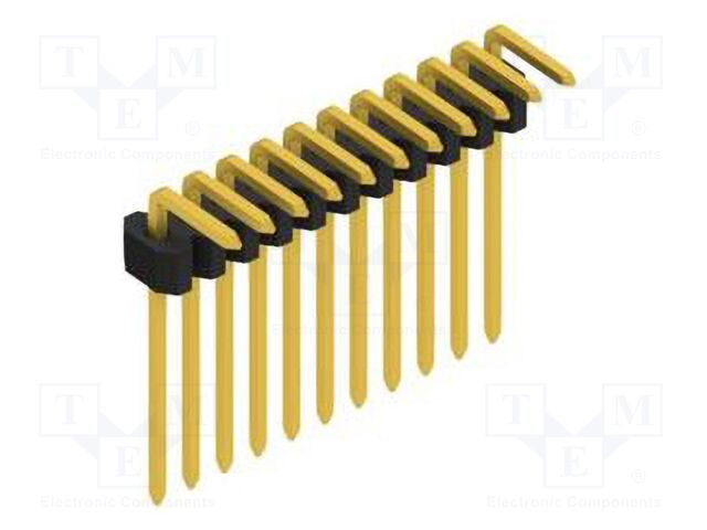 Connector: pin strips; pin header; male; PIN: 11; 1.27mm; THT; 1x11