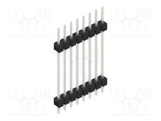 Connector: pin strips; pin header; male; PIN: 8; 2.54mm; THT; 1x8
