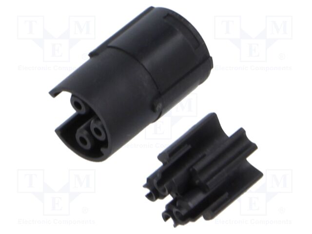 Connector: M17; female; contact insert; PIN: 4; crimped