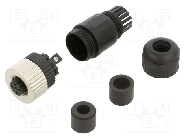 Plug; M12; PIN: 5; female; B code-Profibus; for cable; IP65/IP67