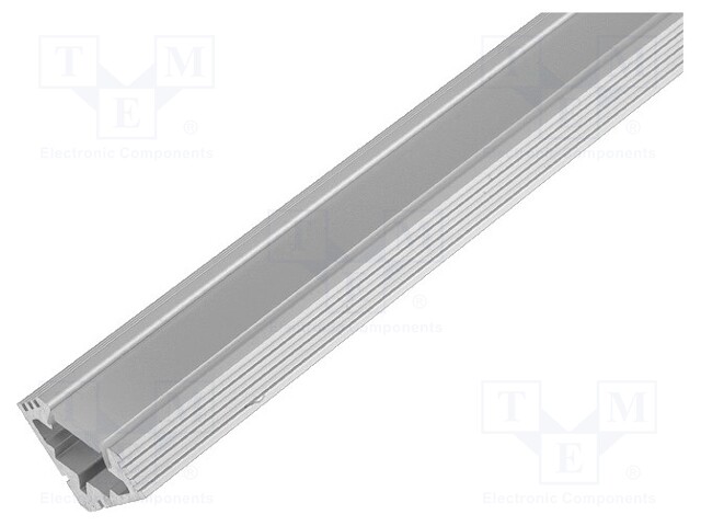 Profiles for LED modules; mat; angular; L: 1m; aluminium; anodized