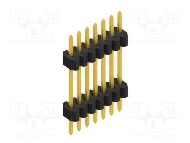 Connector: pin strips; pin header; male; PIN: 7; 1.27mm; THT; 1x7