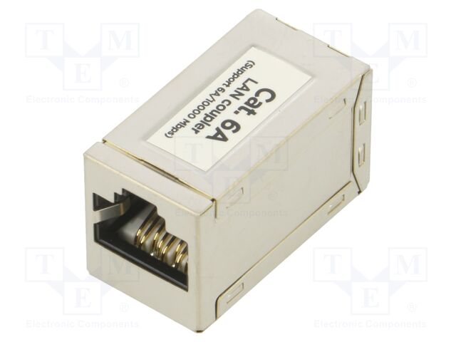 RJ 45 coupler; Cat: 6a; connection 1: 1