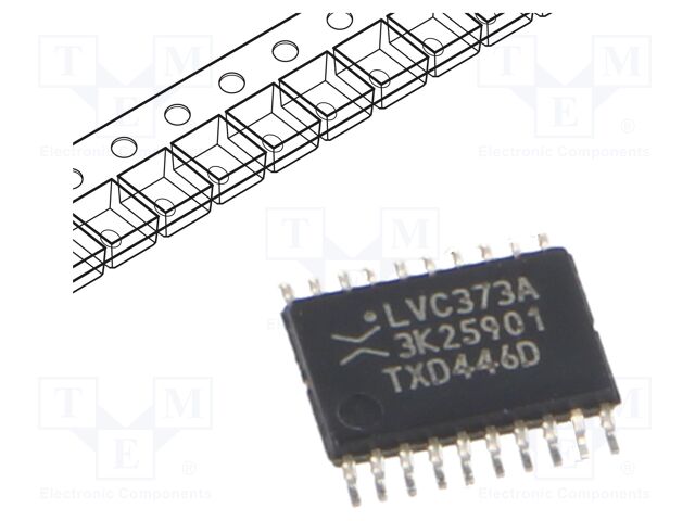 IC: digital; D latch; Ch: 8; 1.2÷3.6VDC; SMD; TSSOP20; -40÷125°C