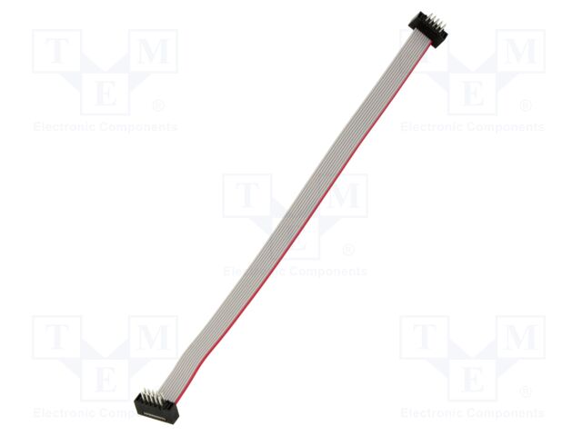 Ribbon cable with IDC connectors; IDC plug,both sides; 152.4mm