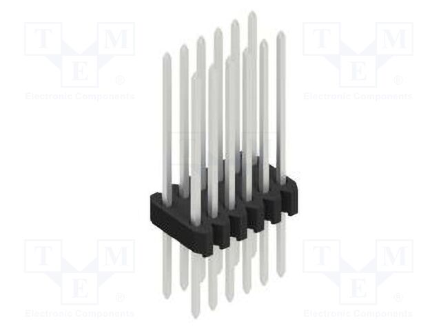 Connector: pin strips; pin header; male; PIN: 12; 1.27mm; THT; 2x6