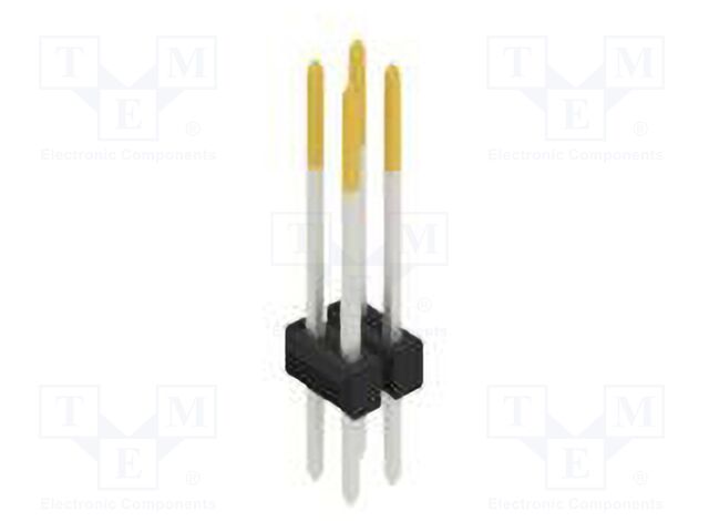 Connector: pin strips; pin header; male; PIN: 4; 2.54mm; THT; 2x2
