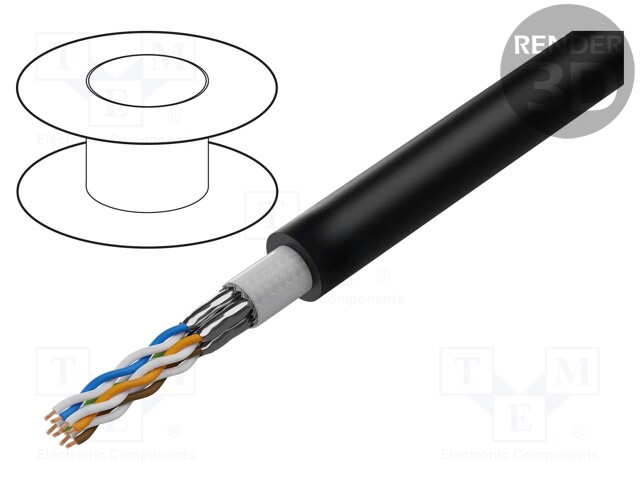 Wire; ETHERLINE® ROBUST Cat.7 Flex; 7; stranded; Cu; 4x2x26AWG
