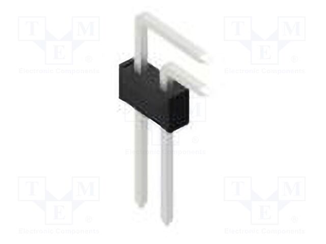 Connector: pin strips; pin header; male; PIN: 2; 2.54mm; THT; 2x1