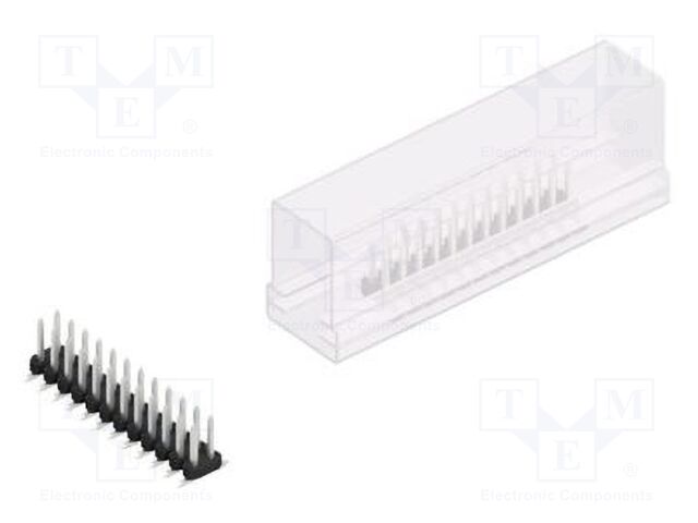 Connector: pin strips; pin header; male; PIN: 24; 2mm; SMT; 2x12
