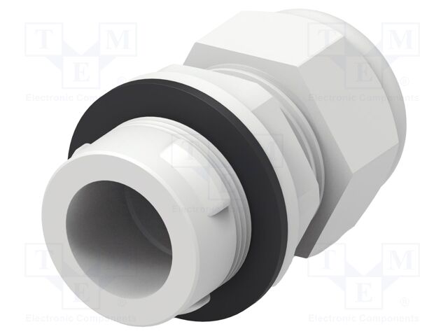 Cable gland; M32; IP68; Mat: polyamide; light grey; Entrelec