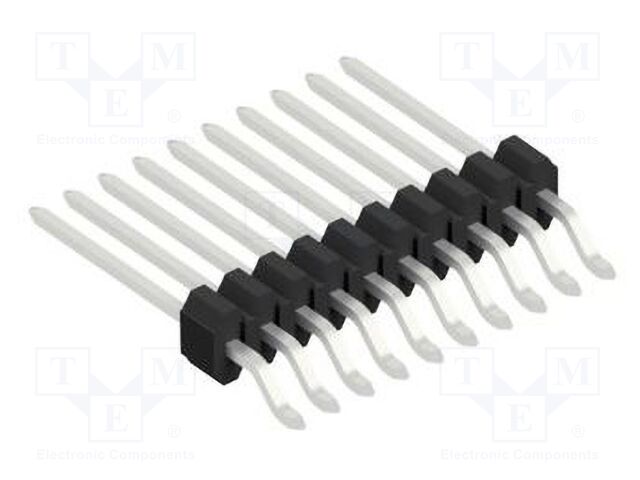 Connector: pin strips; pin header; male; PIN: 10; 1.27mm; SMT; 1x10