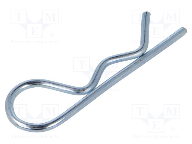 Cotter pin; spring steel; BN 915; Ø: 3mm; L: 60mm; Plating: zinc