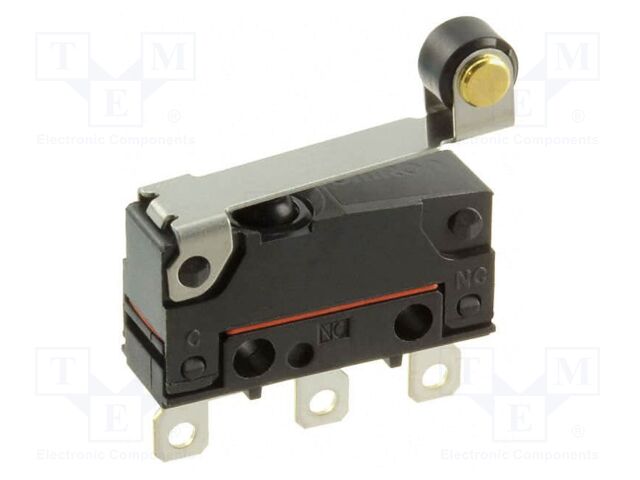 Microswitch SNAP ACTION; with lever (with roller); SPDT; Pos: 2