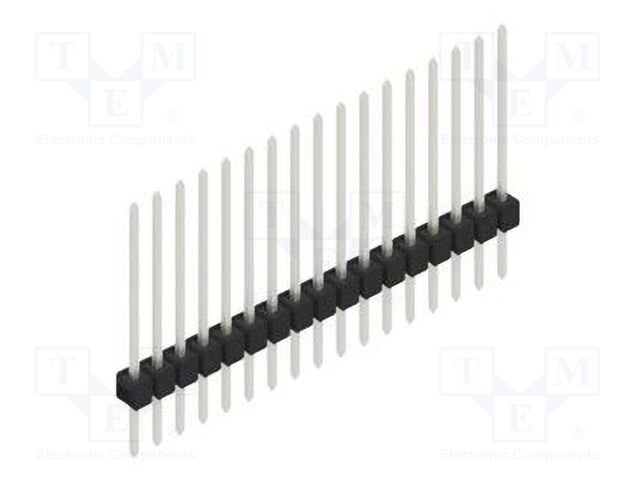 Connector: pin strips; pin header; male; PIN: 17; 2.54mm; THT; 1x17
